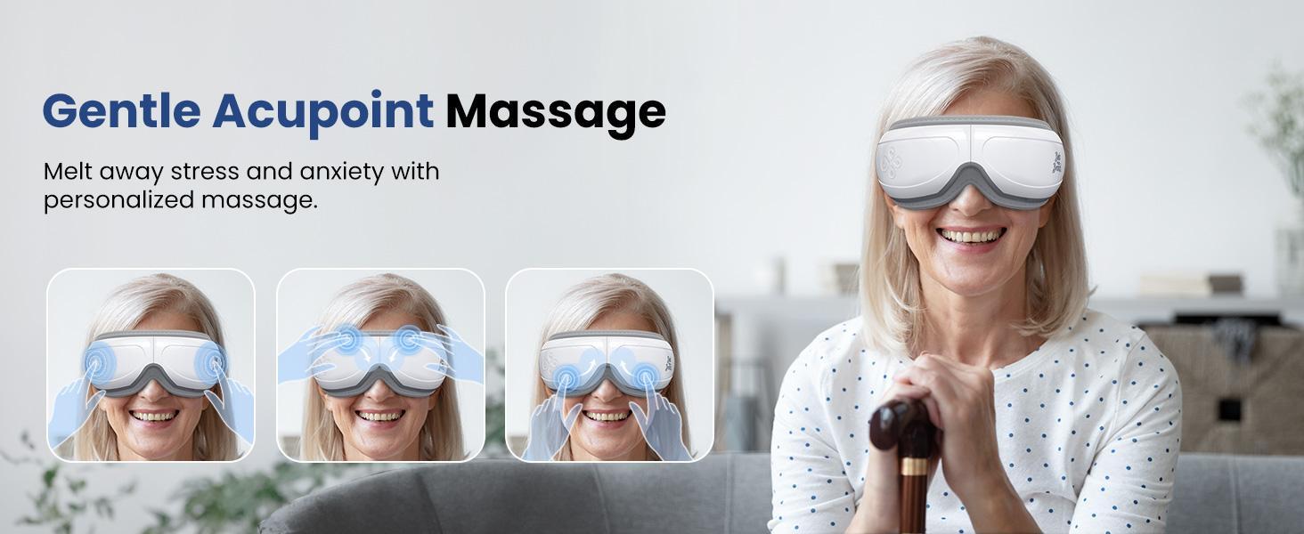 BOB AND BRAD Smart Eye Massager EyeOasis 2 - Adjustable Heated Eye Massager Comfort with Compression Music Therapy Relief for Migraines Relaxation, Pressure Reduce Dry Eye Improve Sleep,Olympic trials Massaging with Storage,Ideal Gifts for Relieve Black BOB AND BRAD Smart Eye Massager EyeOasis 2 - Adjustable Heated Eye Massager Comfort with Compression Music Therapy Relief for Migraines Relaxation, Pressure Reduce Dry Eye Improve Sleep,Olympic trials Massaging with Storage,Ideal Gifts for Relieve Black