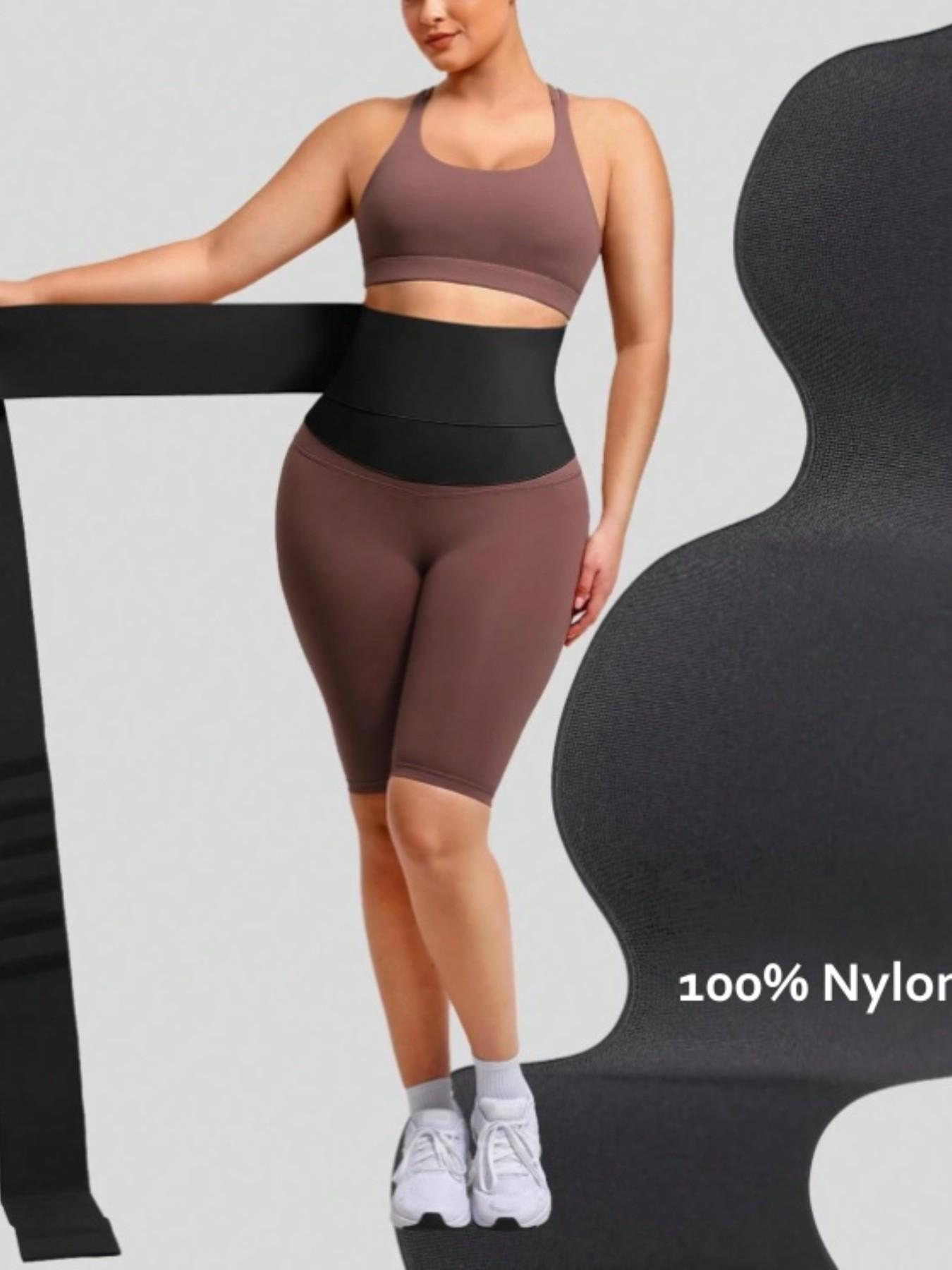 Luxe Curve 1 Count Workout Tummy Control Wrap Belt for Gym Fitness, Adjustable Fit Body Bandage Back Support Yoga Accessories, Waist Trainer, Waist trimmer cincher, Waist Cincher, Suitable For Training Or Sports