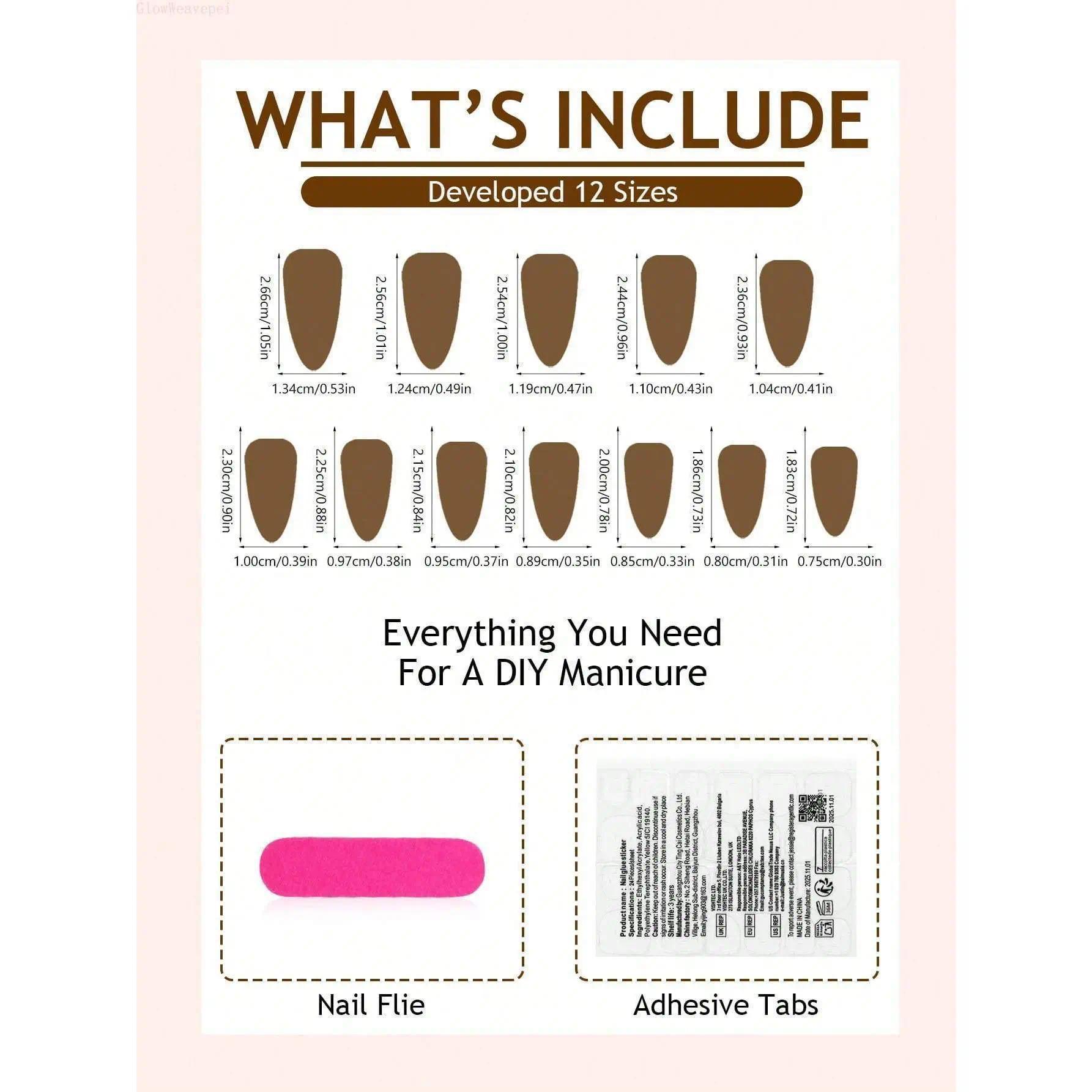 24Pcs Long Almond Press On Nails, 3D Embossed Flower & Tiger Pattern Fake Nails Decorated With Rhinestone & Pearl Ornaments, Trendy Y2K Gyaru Style Reusable Acrylic Nail Tips Ideal Glam Accessory For Party And Festival Makeup Matching