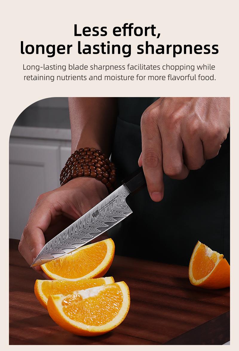 FINDKING 5 Inch Kitchen Utility Knife, Sharp Fruit Paring Knife, Solid & Beautiful Pairing Knife, Small Kitchen Knife for Everyday Cooking & Food Prep (BLACK-ROSE Series)