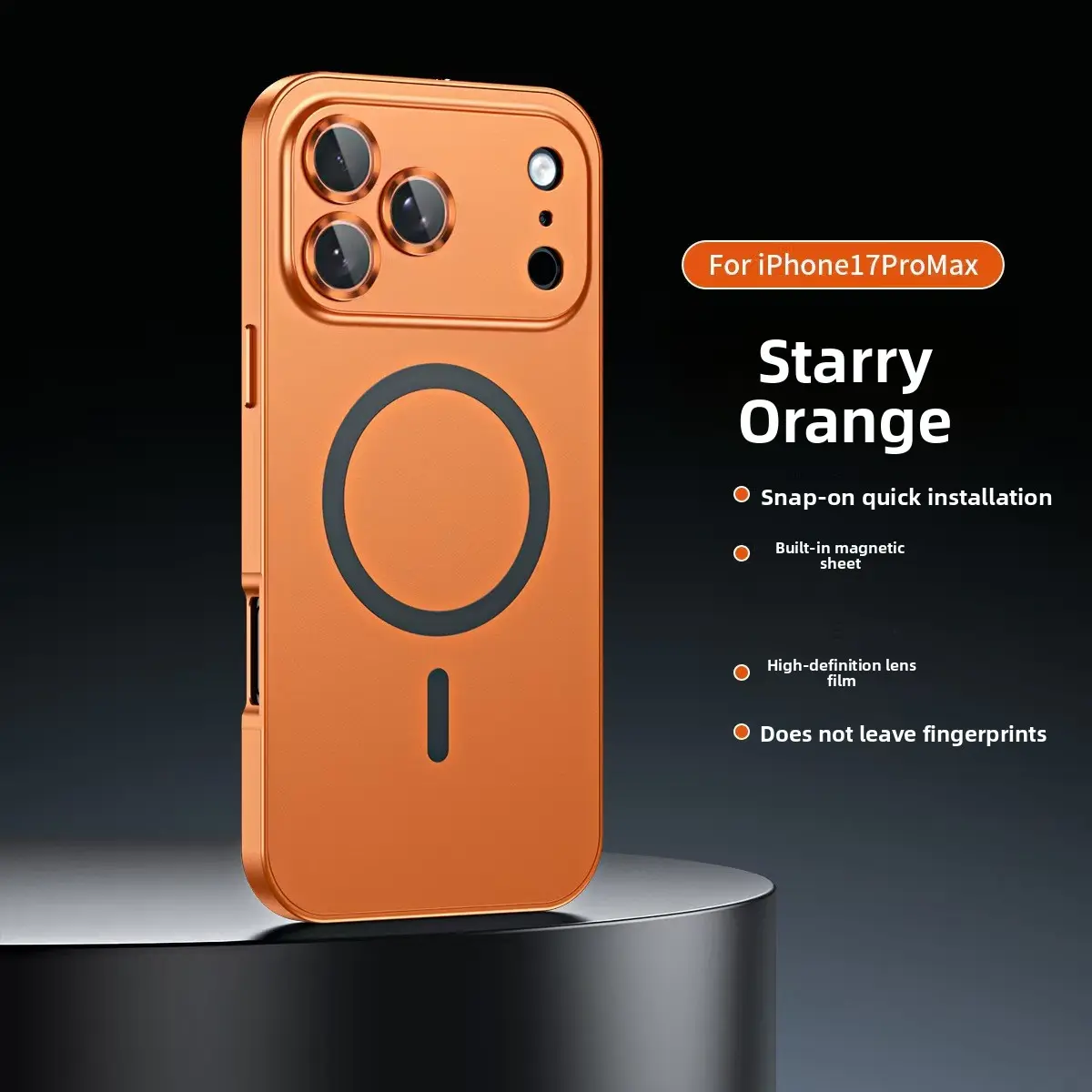 Suitable for iPhone 18/17/16/15 Pro Max: aluminum alloy frame, magnetic adsorption phone case with snap-on protective cover