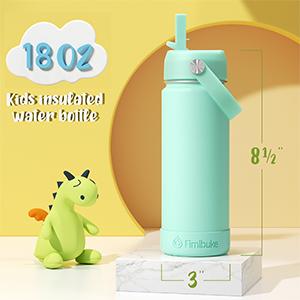 Product Introduction of Fimibuke Insulated Water Bottle - 18oz BPA-FREE 18/8 Stainless Steel Cup with Straw Travel Tumbler Double Wall Vacuum Leak Proof Water Bottle for School Boys Girls Mug Springtok 9