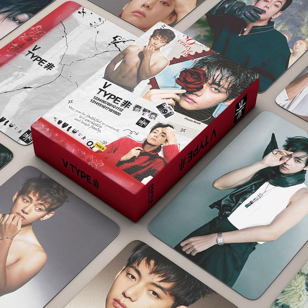 55 K-Pop Idol Single Theme Cards, Style Print Cards, High-Definition Photo Collectible Cards, Perfect for Fans and Collectors