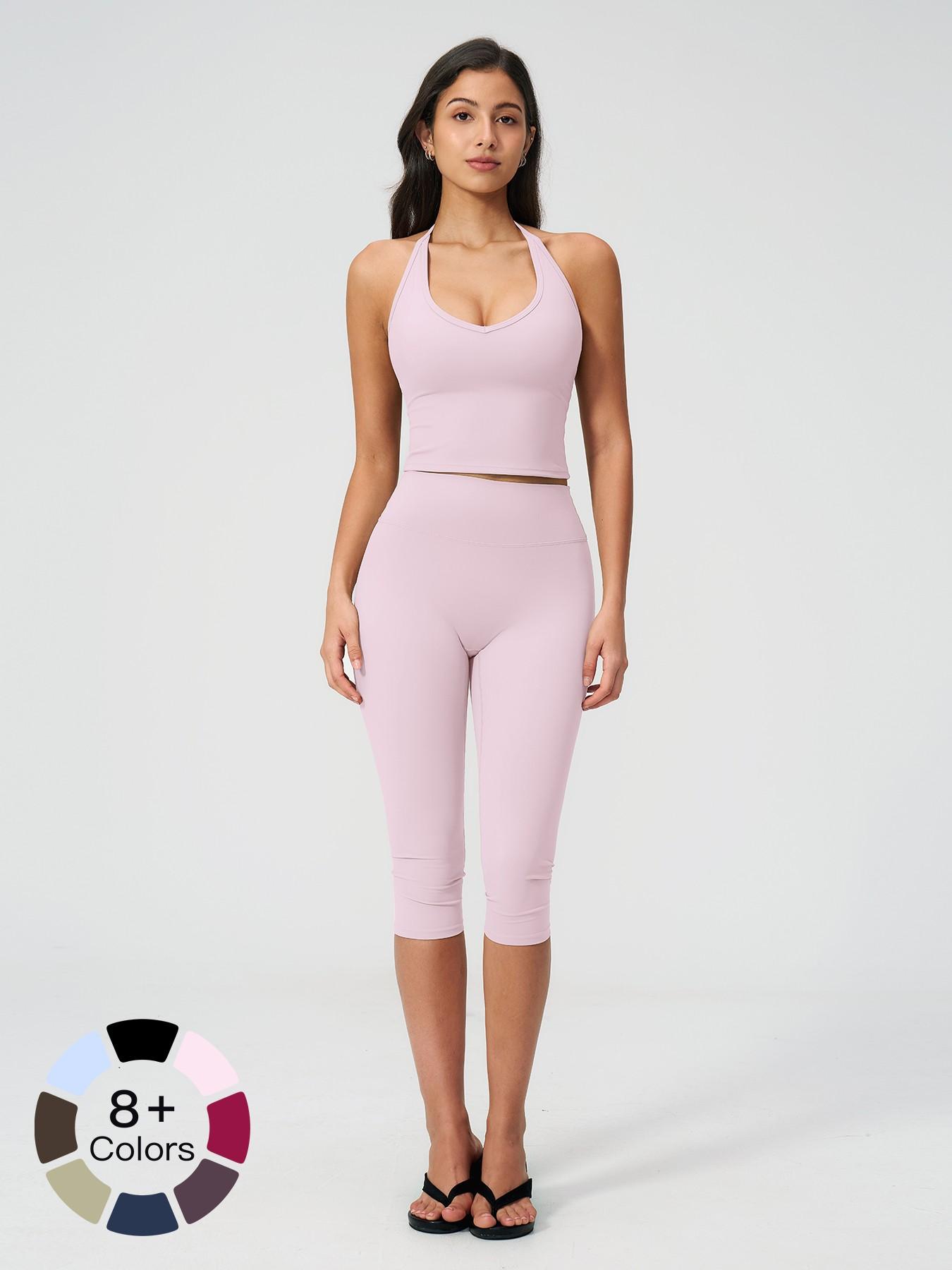 Women's Casual Commuter Tank Top Sports Set, High Stretch Activewear, Slim Fit Yoga, Comfortable and Stylish, Perfect for Daily Wear and Exercise