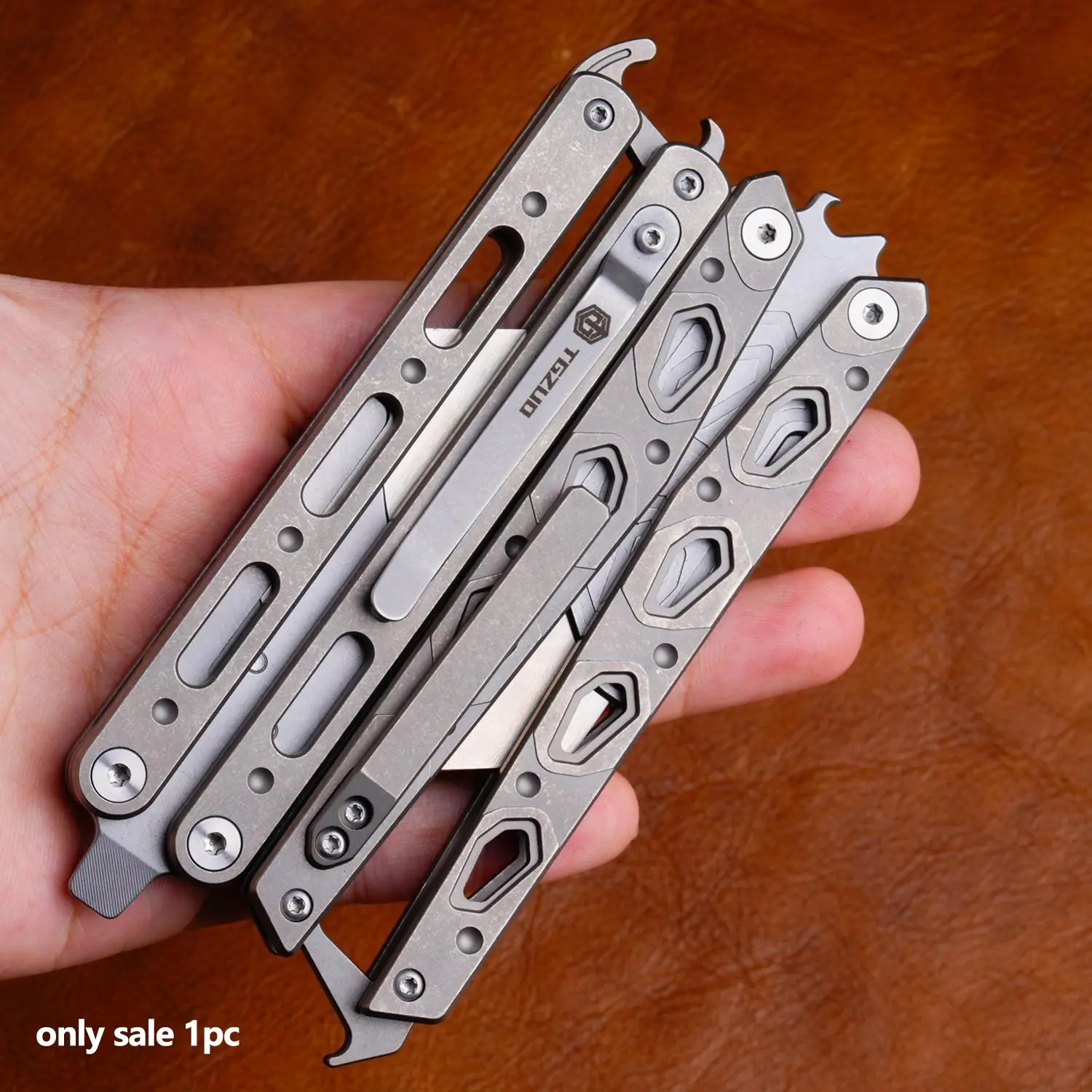 Multifunctional Titanium Manual Tool, Outdoor Bottle Opener, Durable Multi-Tool for Camping & Hiking, Essential Gear Accessory, Outdoor Multifunctional Tools, Multitool