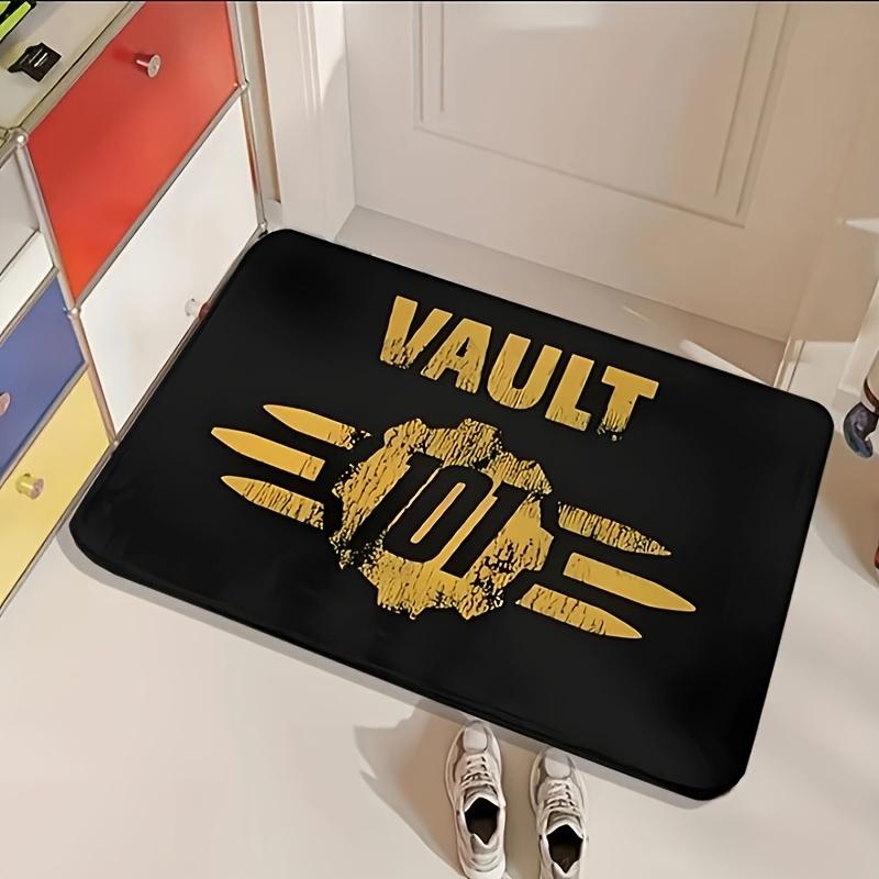 Machine Washable Fallout Vault 101 Welcome Doormat, Non-Slip Rectangle Polyester Indoor Outdoor Entrance Mat for Front Door, Kitchen, Porch - Home Decor Rug
