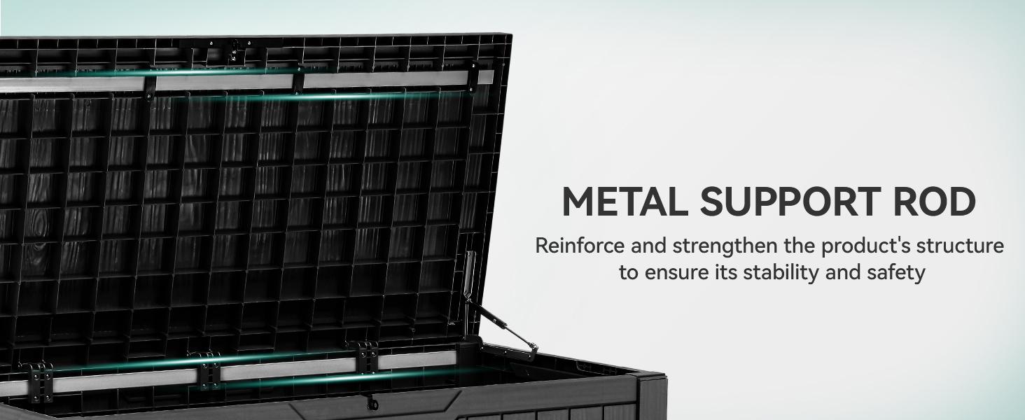 YITAHOME 100/120 Gallon Large Outdoor Storage Deck Box, Waterproof, Storage Bench with Lockable Lid for Patio, Pool Supplies, Garden Tools, Pillows, Easy Assembly