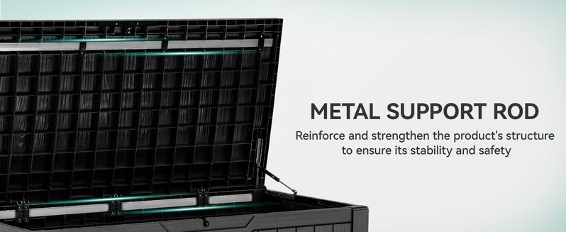 YITAHOME 100/120 Gallon Large Outdoor Storage Deck Box, Waterproof, Storage Bench with Lockable Lid for Patio, Pool Supplies, Garden Tools, Pillows, Easy Assembly YITAHOME 100/120 Gallon Large Outdoor Storage Deck Box, Waterproof, Storage Bench with Lockable Lid for Patio, Pool Supplies, Garden Tools, Pillows, Easy Assembly