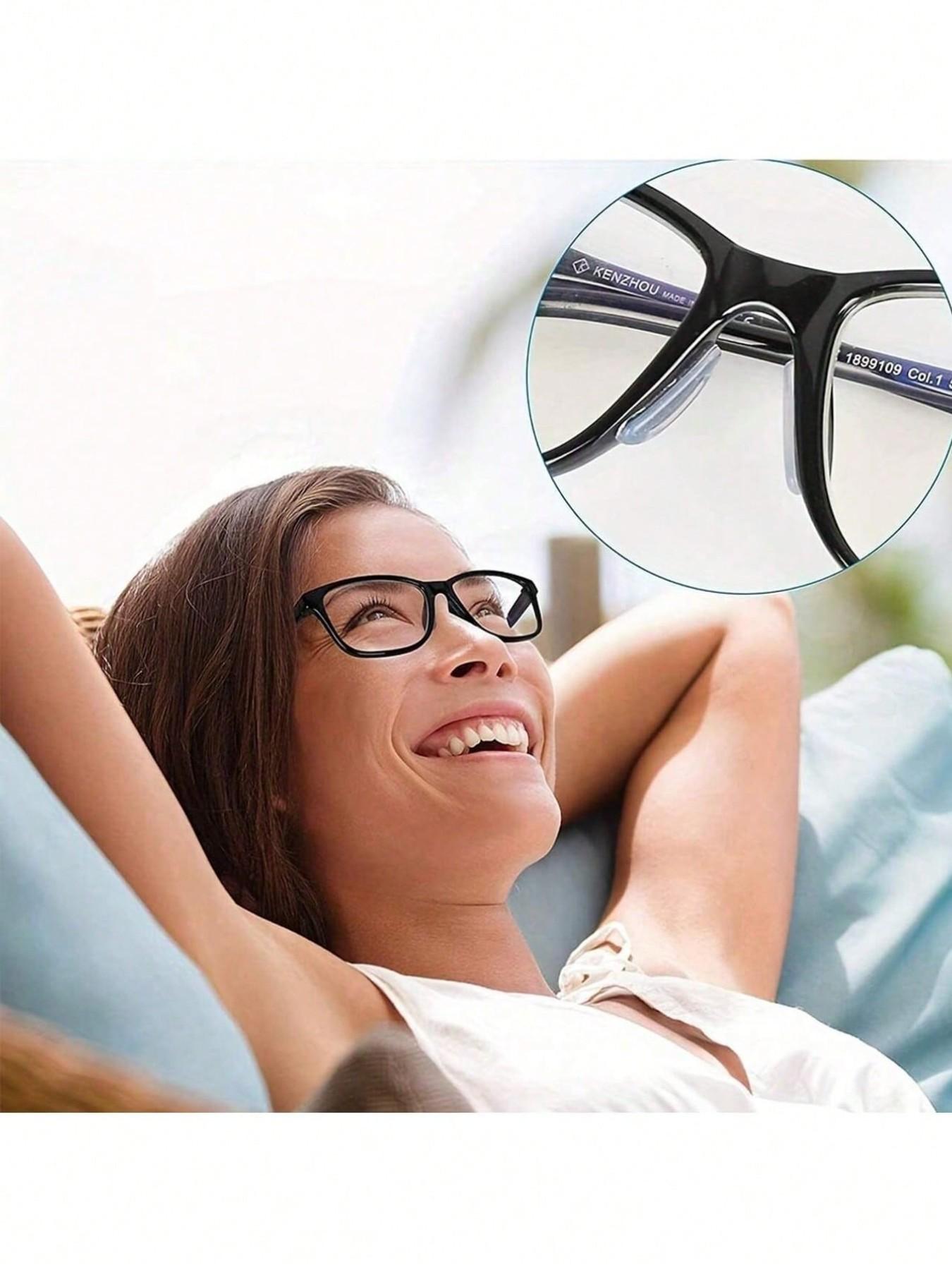 Soft Silicone Nose Pads - Non-Sli p Enhanced Air Chamber Suitable For All-Plastic Frame Nose Pads Concave And Convex D-Type Nose Pads Glasses Accessories Tasteless Eye Protection Accessories