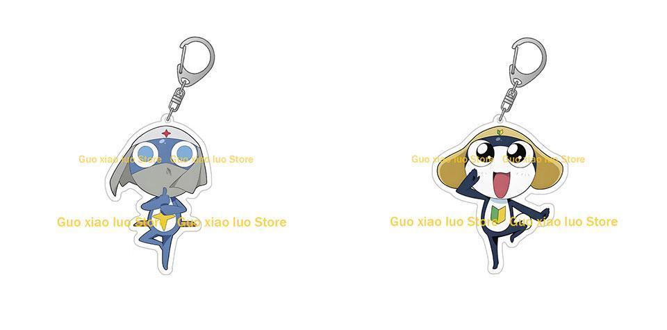 Keroro Gunso character Natsumi Hinata Angol Mois Dark Keroro Tamama Dororo Kururu Pururu Anime frog Toy GK Acrylic keychain gift