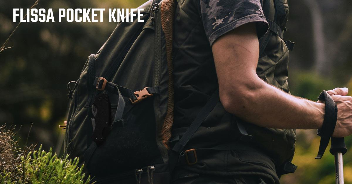 #JumpstartSale FLISSA Mini Folding Pocket Knife, 2.5-Inch Stainless Steel Drop Point Blade, EDC Pocket Knives for Men with Bottle Opener and Glass Breaker