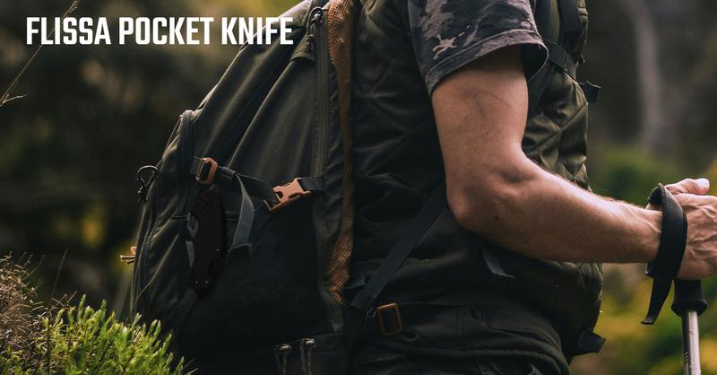 #JumpstartSale FLISSA Mini Folding Pocket Knife, 2.5-Inch Stainless Steel Drop Point Blade, EDC Pocket Knives for Men with Bottle Opener and Glass Breaker