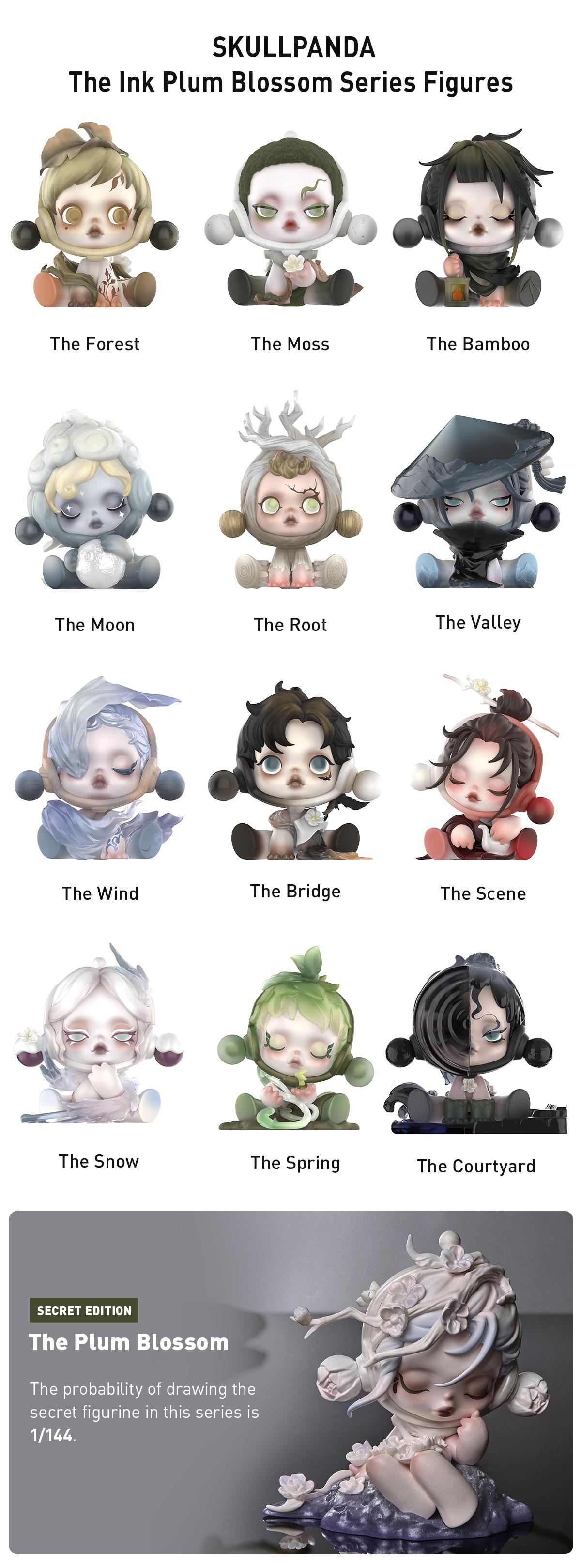 Unboxing-SKULLPANDA The Ink Plum Blossom Series Figures-3.0