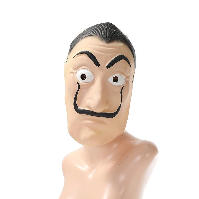 Classic Dalí Mustache Mask, Halloween Cosplay Full Headgear, Party Atmosphere, Family Edition, Perfect for Festive Events