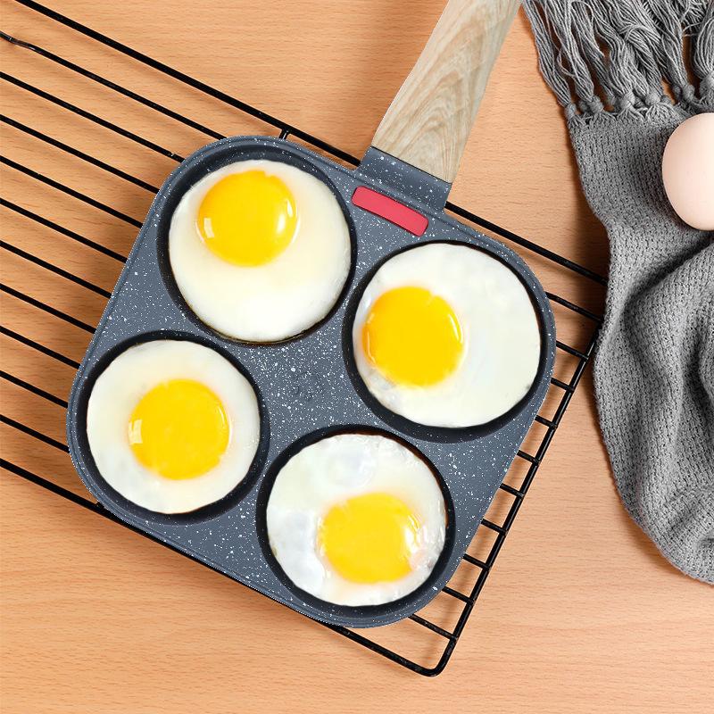 Non-Stick 4-in-1 Breakfast Pan for Frying Eggs, Hamburgers & Scrambled Eggs - Multi-Functional, Fast Heating, Durable, Easy Clean, Space-Saving, Eco-Friendly, with Silicone Strips & Tempered Glass Lid Non-Stick 4-in-1 Breakfast Pan for Frying Eggs, Hamburgers & Scrambled Eggs - Multi-Functional, Fast Heating, Durable, Easy Clean, Space-Saving, Eco-Friendly, with Silicone Strips & Tempered Glass Lid