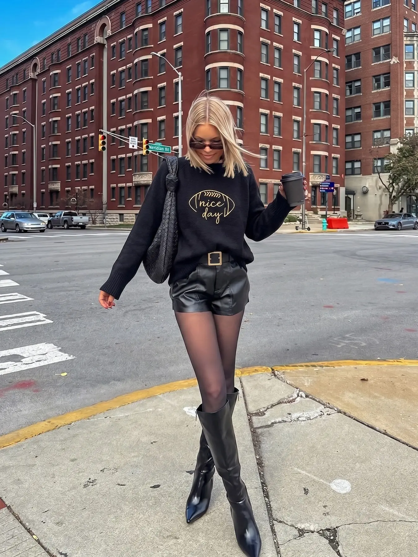 British Casual Rugby Embroidered Knit Pullover, Round Neck Drop Shoulder Loose Long Sleeve Letter Top, Fall Winter Fashion Sweater