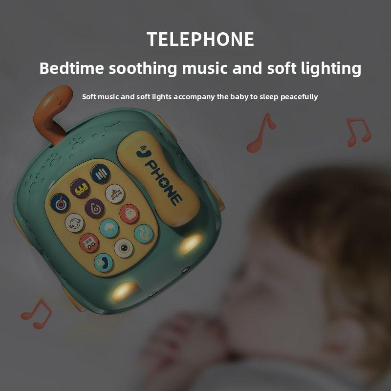 Children Bilingual English Cat Telephone Baby Educational Early Learning Story Machine Simulated Landline Toy