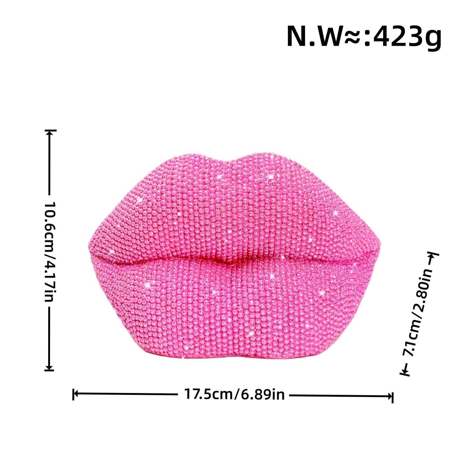 Shiny Lip Statue Ornament, Resin Craft, Perfect for Vanity, Bedroom, Bathroom, Valentine's Day, Christmas, Wedding Decor, Ideal Gift