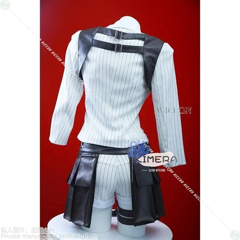 Halloween Costume Woman Anime Game DMCC Cosplay Devil Ladyyy Cry Punk Sexy V Neck disfraz adulto Anime Clothing