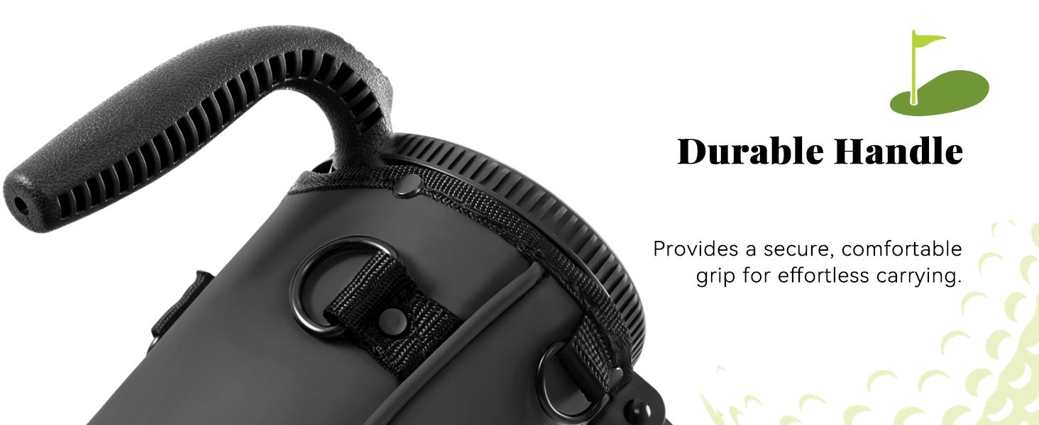 UNIHIMAL Small Par 3 Golf Bag Lightweight Synthetic Leather —Easy to Carry and Durable Pitch n Putt Golf Bag for Men & Women, Waterproof Design