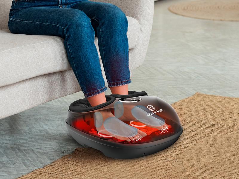 COMFIER 2025 Upgraded Shiatsu Foot Massager Machine with Remote, Deep Kneading Feet Massager with Heat, Relax for Home Office Handy Relaxing Gift