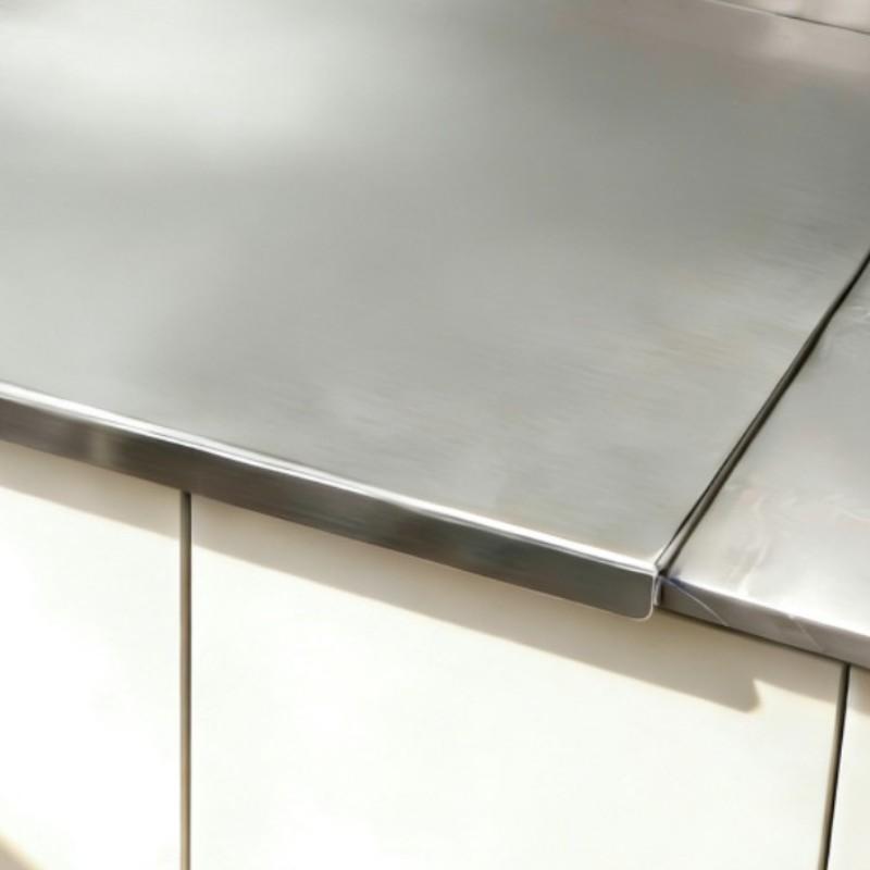 Kitchen Home Use 304 Stainless Steel Cutting Board, Antibacterial Chopping Board with Rolled Edges, Durable and Easy to Clean
