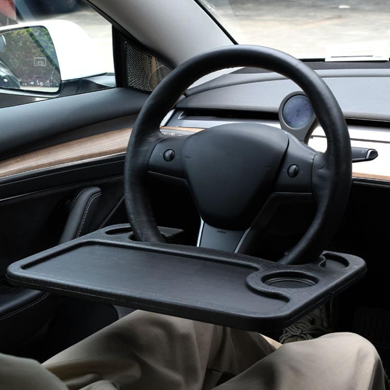 Multifunctional Car Steering Wheel Tray Table, Portable Dashboard Storage Organizer, Convenient In-Car Meal Tray, Easy-To-Use Vehicle Accessory