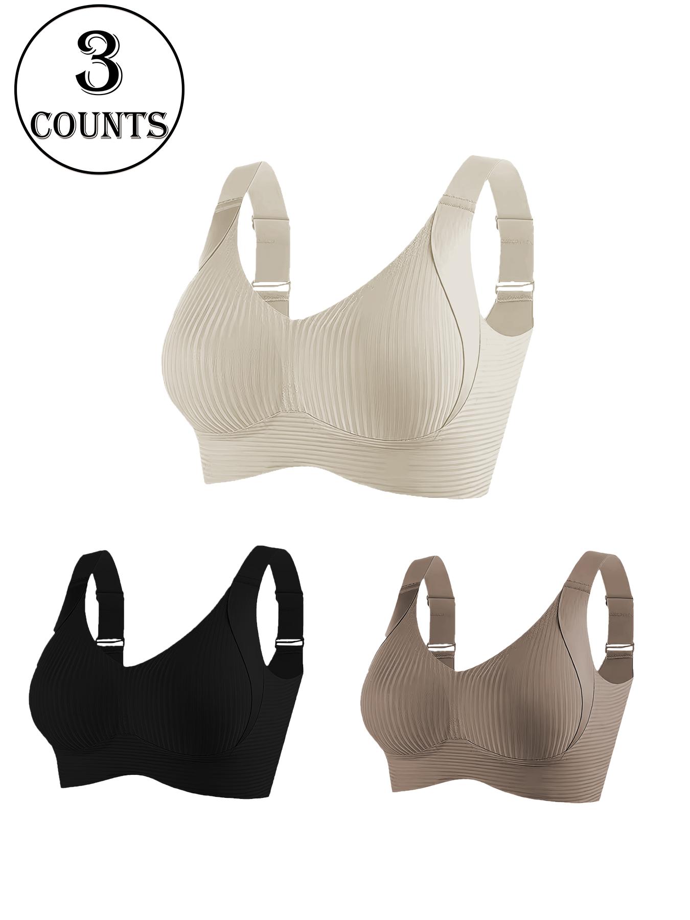 Women's Wireless Bralette Bra Set, Comfortable Breathable Soft Underwear, Daily Wear, All-Seasons, 3/4/5 Pieces, Women's Bras