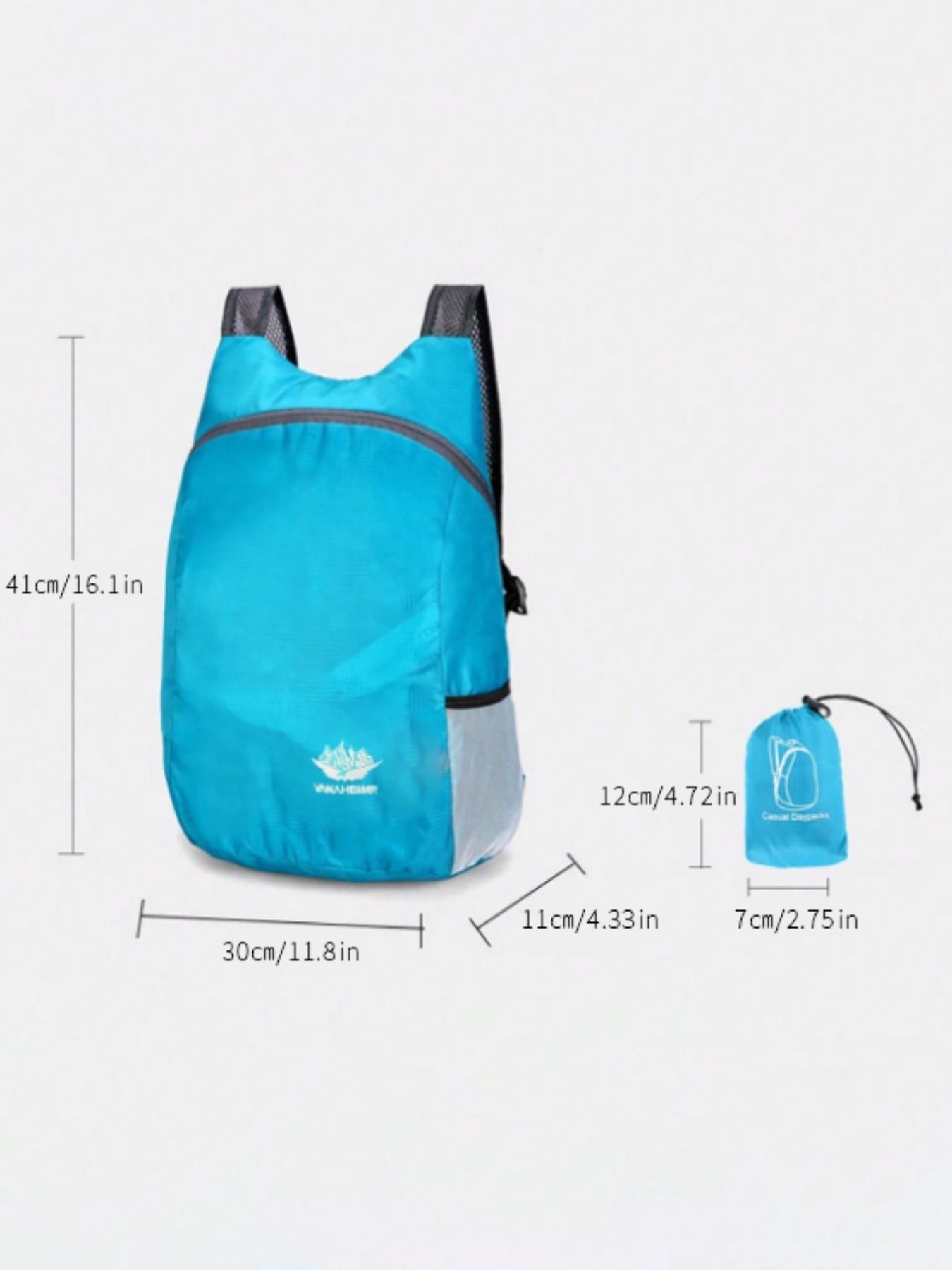 Foldable Backpack 20L Outdoor Sports Bag, Waterproof Comfortable Foldable Bag, Ultra-Light Portable Storage Bag, Camping Essential