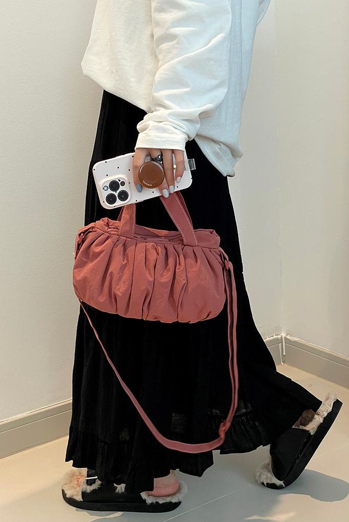 Soft Ruched Cloud Shoulder Bag, Lightweight Casual Crossbody Purse, Multi-Color Versatile Tote for Daily & Streetwear outdoorfun Soft Ruched Cloud Shoulder Bag, Lightweight Casual Crossbody Purse, Multi-Color Versatile Tote for Daily & Streetwear outdoorfun