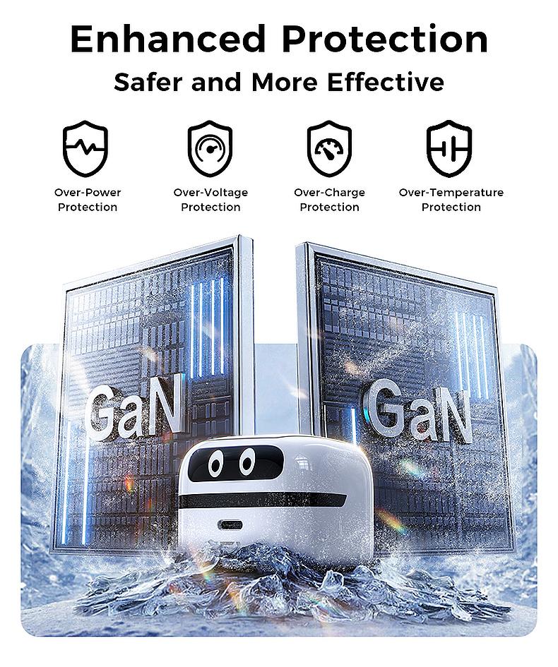 MAGIC JOHN GaN Charger Compatible with 65W Fast Charger with Retractable Type-C Cable, Dual-Port Output, Safer Charging, Paortable for iPhone, iPad, Macbook, Airpods, and Android MAGIC JOHN GaN Charger Compatible with 65W Fast Charger with Retractable Type-C Cable, Dual-Port Output, Safer Charging, Paortable for iPhone, iPad, Macbook, Airpods, and Android