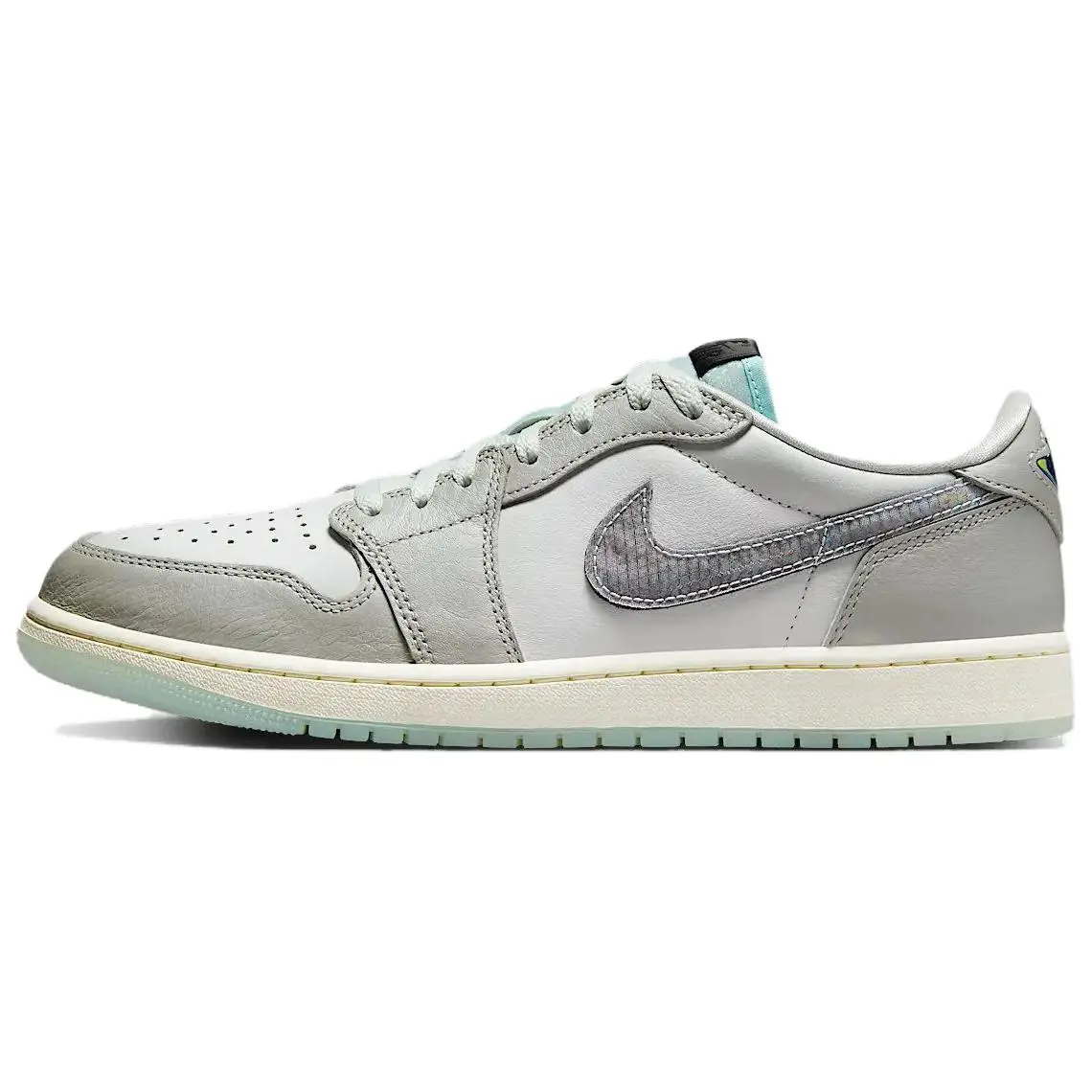 Jordan Air Jordan 1 Low OG "Snake Year/CNY" White Gray Gradient Low-Top Sneakers for Men and Women with Durable Wrapping and Snake-Scale Textures house white official ballerina shoes lipstick monchichi dash cam apple cutting tool