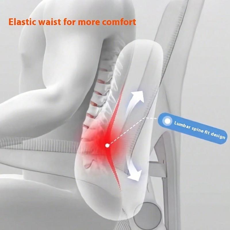 Airplane Travel Inflatable Lumbar Pillow, Car Waist Support Cushion, Portable Back Support Pillow for Train Plane Office Chair