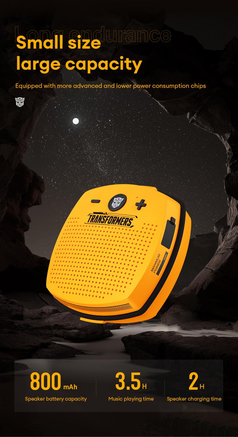 Transformers TF-Y16 Powerful bass，lPX5 waterproof，Portable lanyard