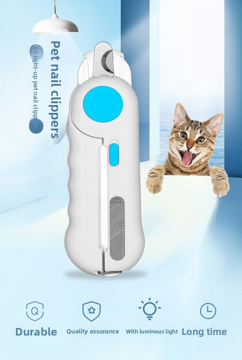 New Viral LED Pet Nail Clippers, Anti-quick Nail Grinder, Dog & Cat Nail Cutter, Pet Grooming Supplies