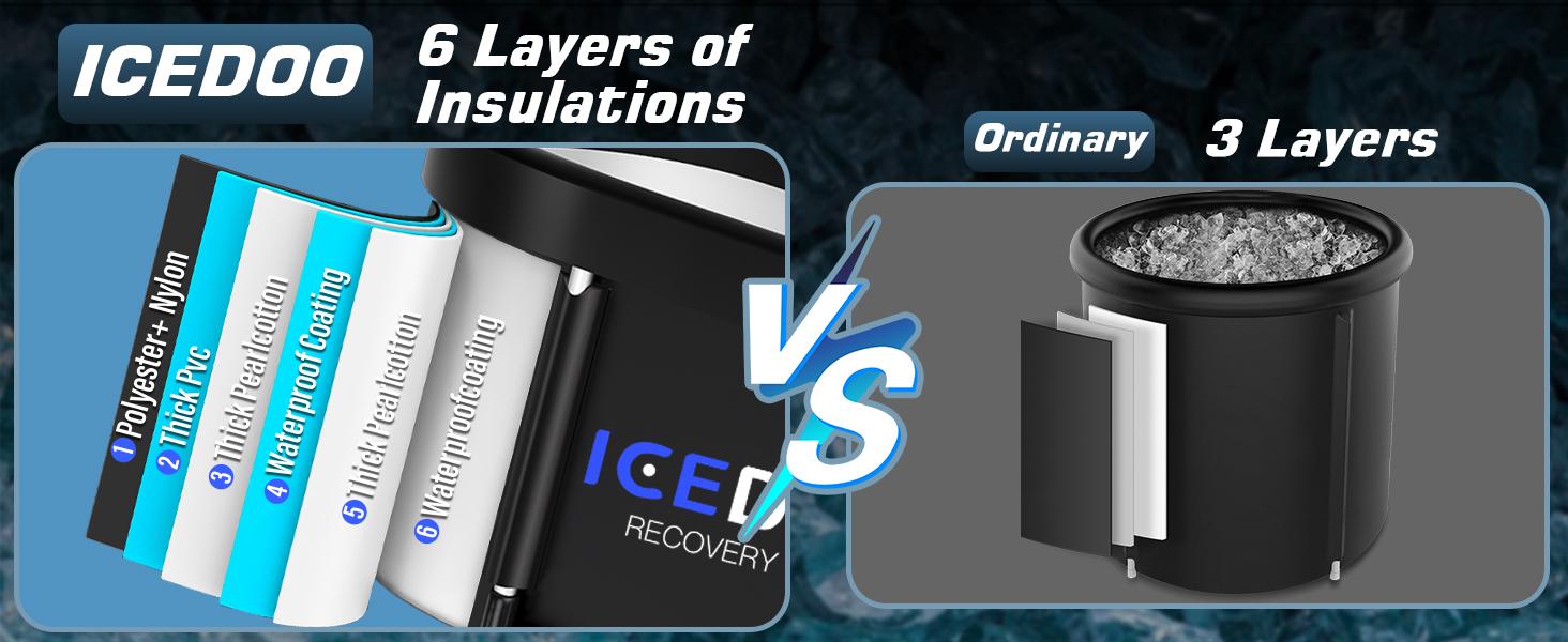 Upgrade XL 129 Gal Large Oval Ice Bath Tub for Athletes,Multiple Layered Portable Outdoor Cold Plunge, Cold Plunge Tub, Cold Plunge, Ice Plunge Tub