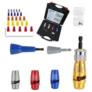 Electrician Tool Set with Automatic Stripping Machine and Cable Terminal, Includes Tool Box Storage, Essential Repair Kit for Electrical Work