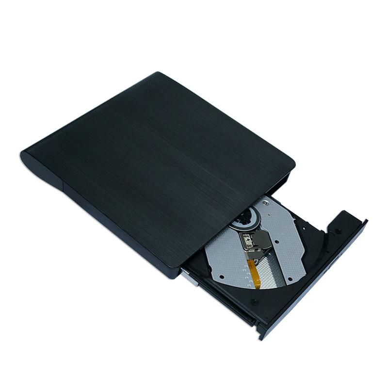 Brushed USB3.0 External Optical Drive Mobile DVD Burner for Desktop & Laptop External Disc Drive