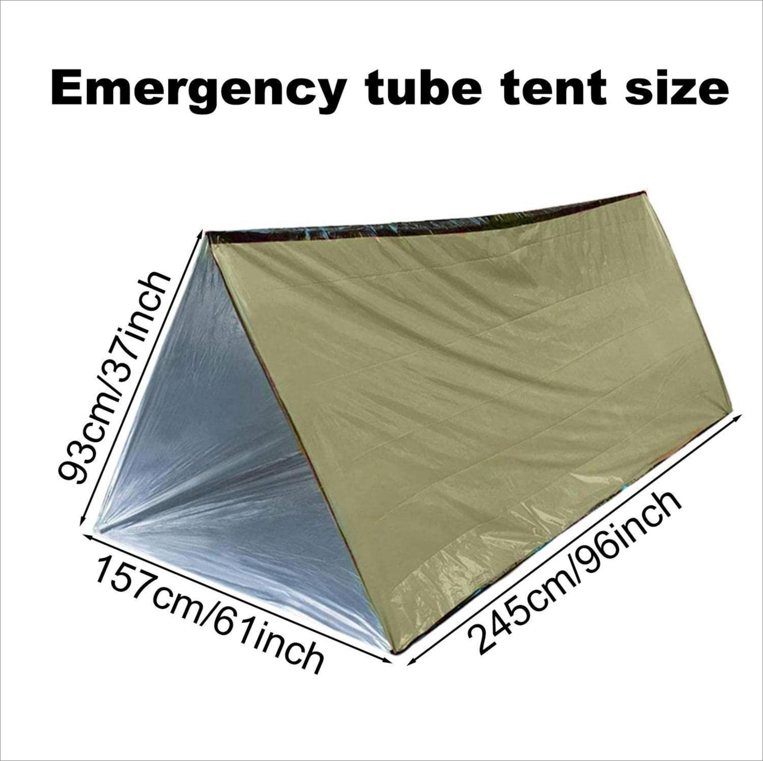 Water Windproof, Waterproof, Foldable Thermal Triangular Lightweight Portable Rain Tent – Wind Resistant Emergency Warm Survival Shelter for Camping, Outdoor Hiking Equipment, Lightweight Portable Tent outdoorfun