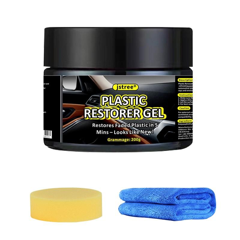 Jstree Plastic Refinish Paste, Car Interior Aging Repair, Plastic Restoration Tool, 200g, Automotive Care Essentials