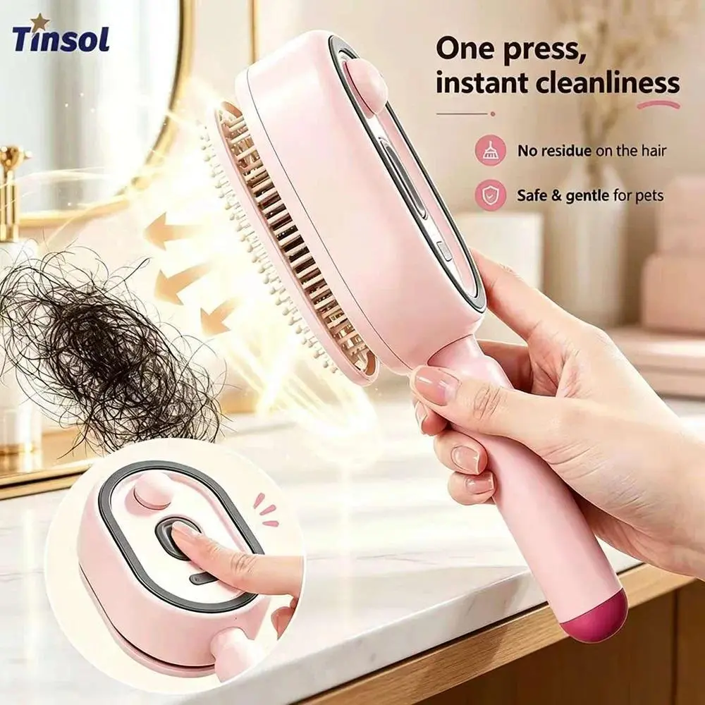 Electric spray cushion massage comb anti-static hairbrush suitable for dry and frizzy hair, reduces tangling and nourishes hair