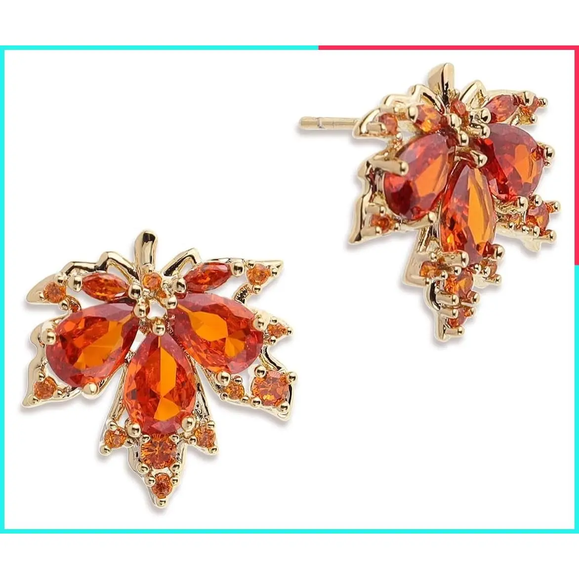 Pearl Flower Leaf Stud Earrings for Women Statement Cluster CZ Pearl Earrings Gold Plated Sterling Silver Wedding Prom Birthday Fashion Jewelry Gift