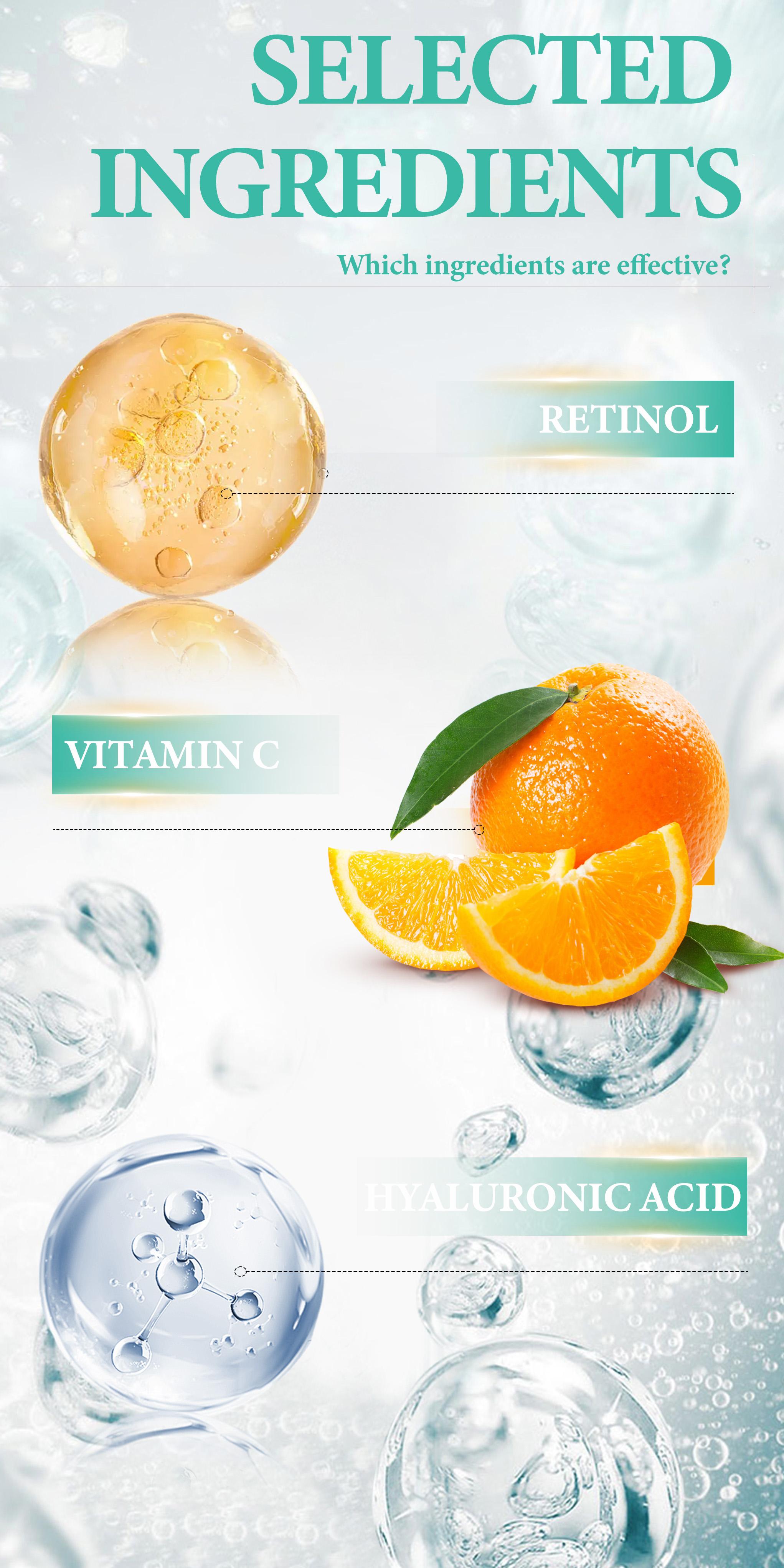 Cosnyce Firming Face Serum, Hyaluronic Acid Vitamin C Fullerene Retinyl Palmitate, Skincare, Youthful Skin Care Formula