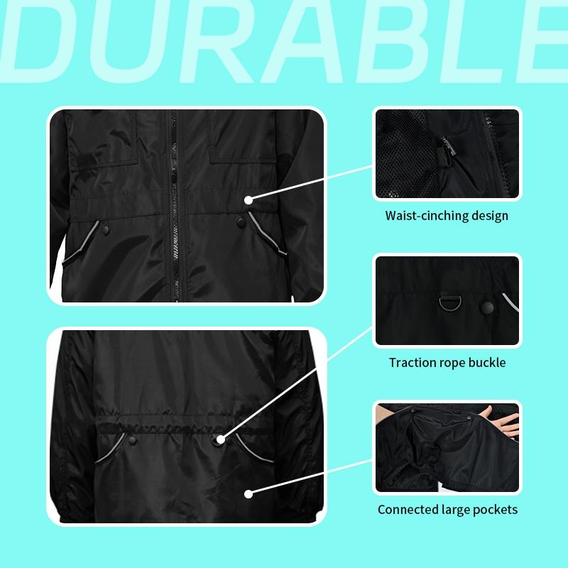 Long Sleeve Dog Training Work Jacket, Waterproof Anti-Stain, Multiple Pockets, Versatile Pet Care Clothing for Trainers