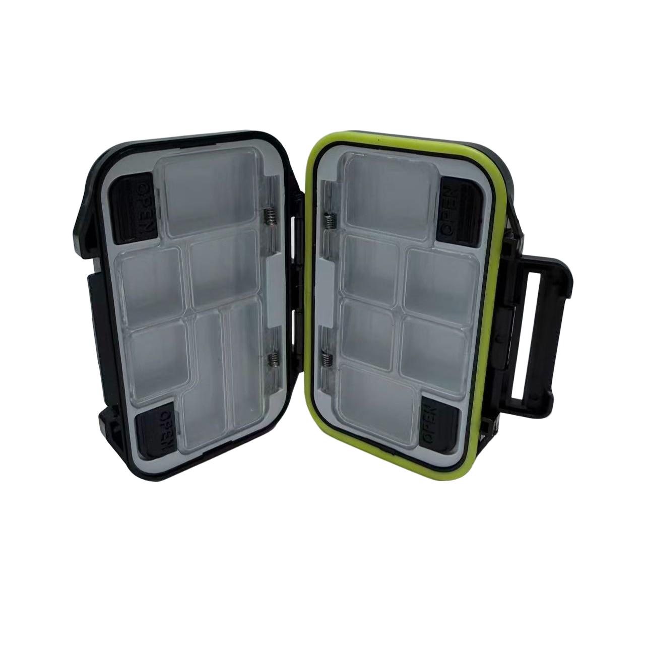 Waterproof Fishing Gear Box, Dual-Sided Lure Tool Box, Fish Hook and Bait Storage, Essential Fishing Accessories, Durable Design