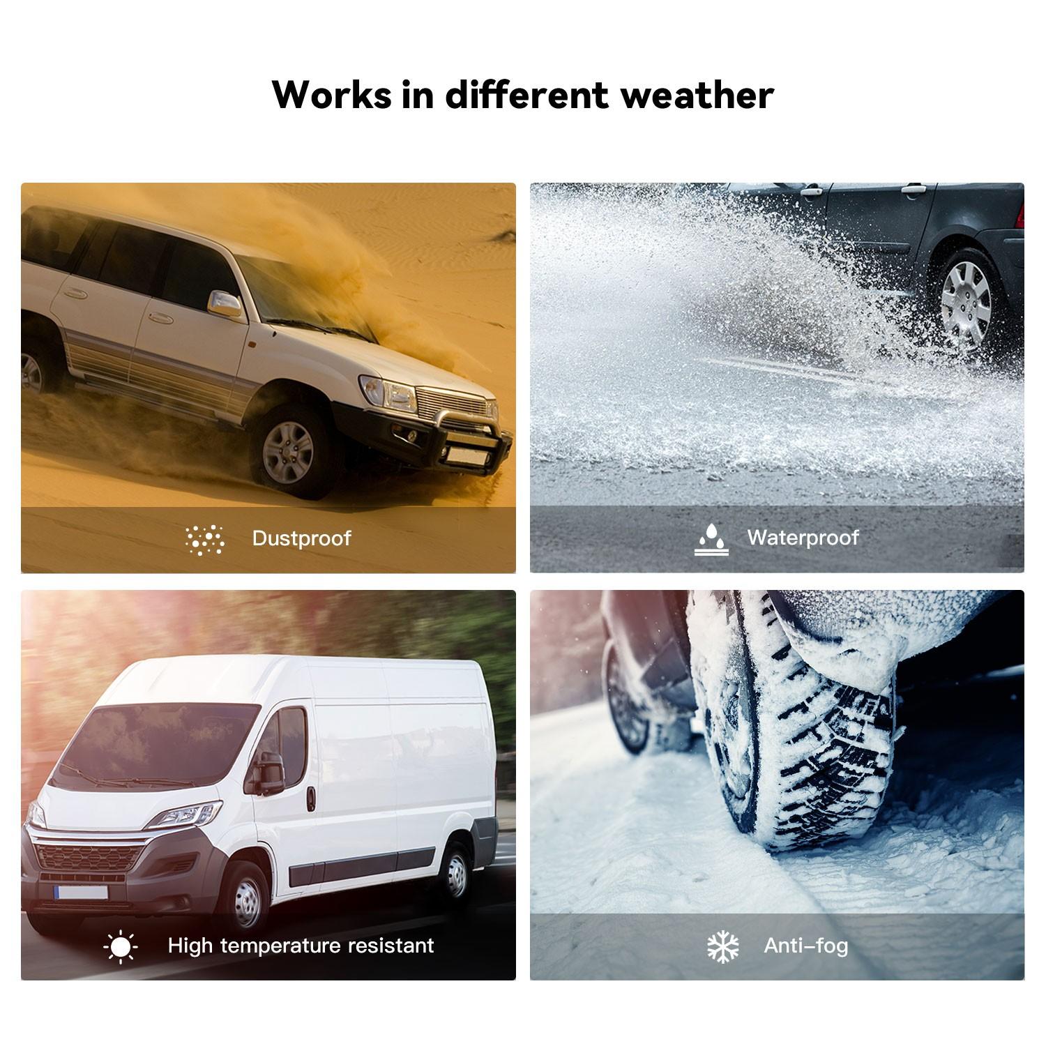 4 Wheel Tire Pressure Monitoring System, Wireless Tpms Sensor Kit, Includes 4 Sensors & Tools, Ideal for Car Maintenance