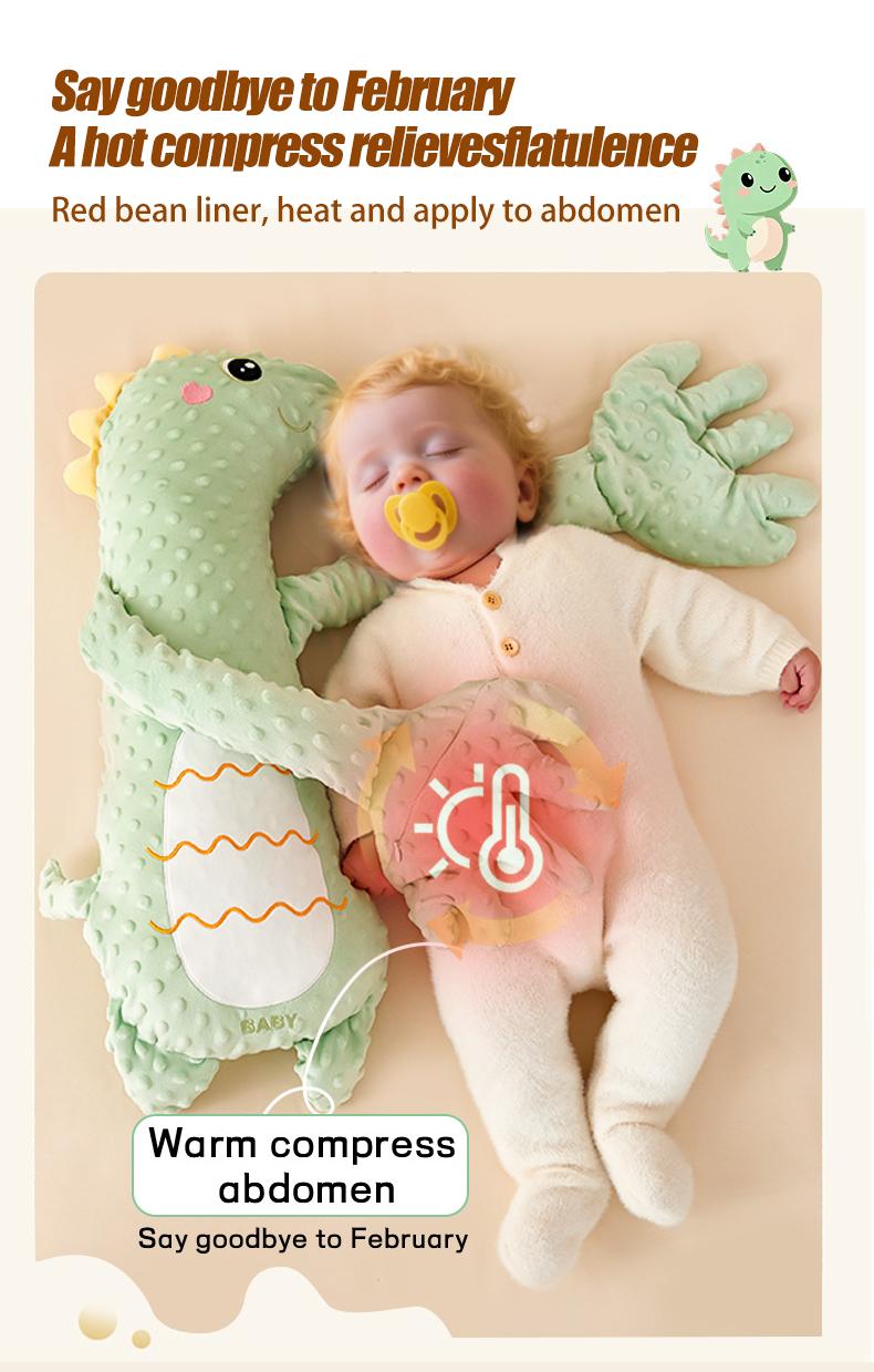 Baby Sleeping Pillow Big White Goose Patting Soother Animals Shaped Sleep Aid Calming Companion for Bedtime