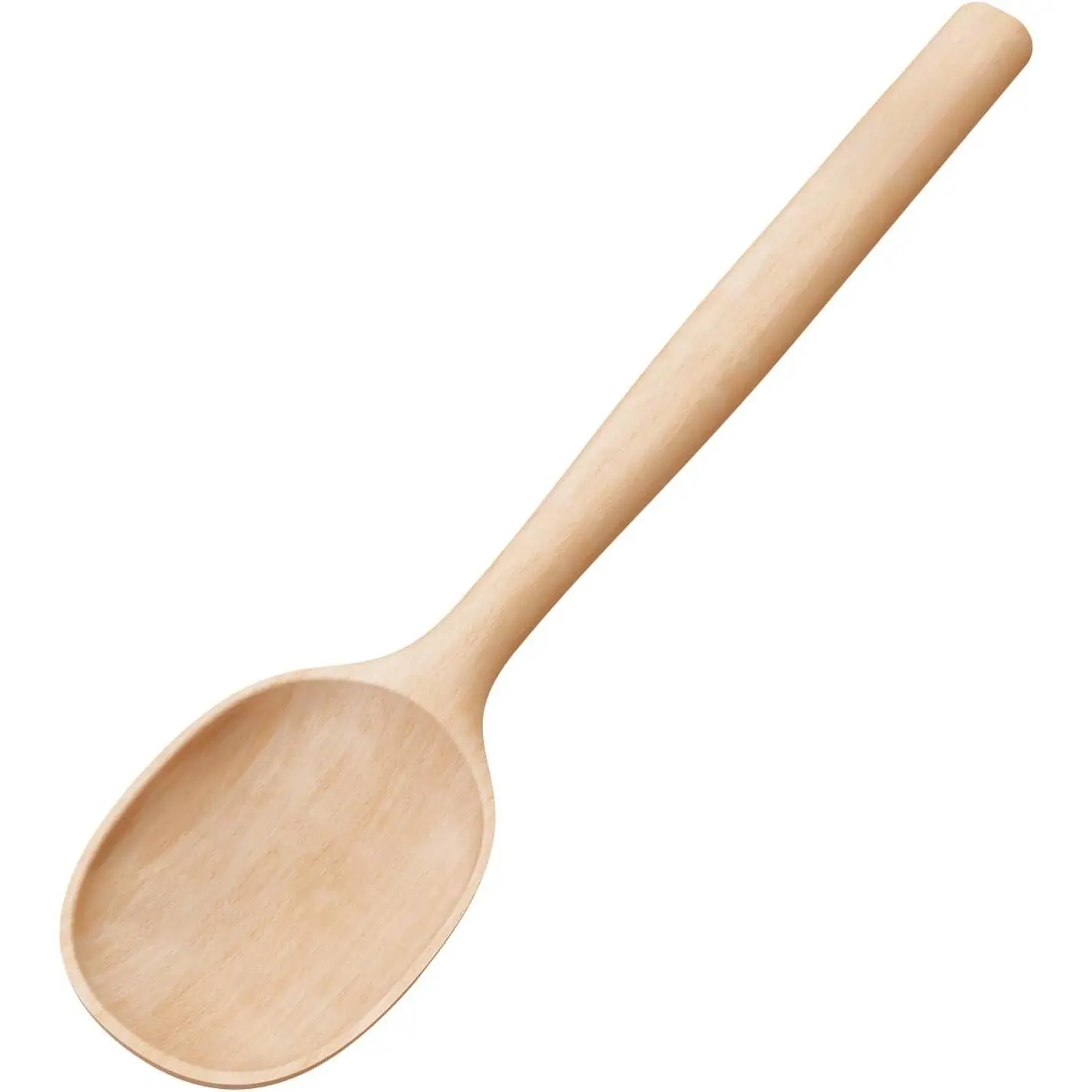 Beech Wooden Spoons for Cooking - Large Smooth Finish  Beech Cooking Spoons - Durable Wooden Cooking Utensil