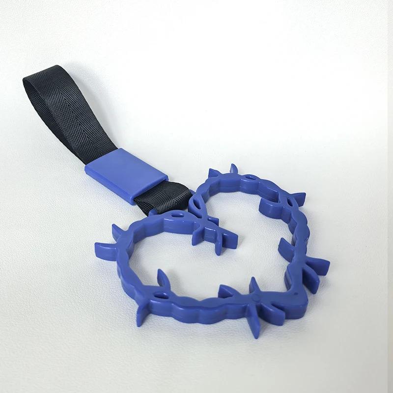 JDM Racing New Handle Hand Strap Heart Ring Styling Drift Charm Strap Drift Auto Accessories Car Strap Front and Rear Bumper Dec Automotive Decoration Automotive Decorative Accessories Aesthetic Car Accessory