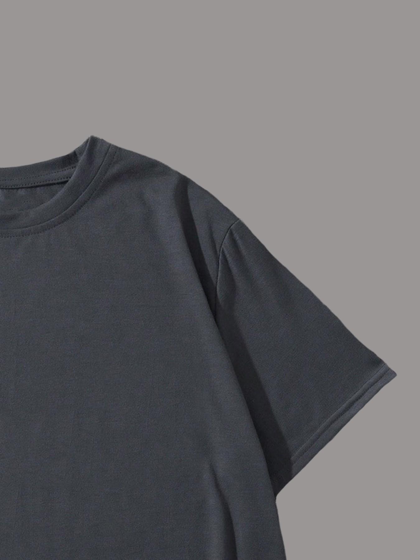 Men's Plus Size Round Neck Short Sleeve Shirt, Ultra Comfortable Everyday Wear, Casual Streetwear Oversized Style, Perfect for Daily Use Men's Plus Size Round Neck Short Sleeve Shirt, Ultra Comfortable Everyday Wear, Casual Streetwear Oversized Style, Perfect for Daily Use